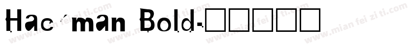 Hackman Bold字体转换